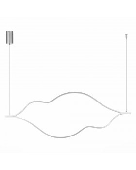 SL6106.103.65 Светильник подвесной ST-Luce Никель/Белый LED 1*65W 4000K Cortile