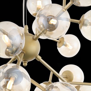 SL438.203.24 Люстра подвесная ST-Luce Золотистый/Коньячный G9 24*5W PALLЕRE-foto6