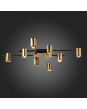 SL1207.402.08 Светильник потолочный ST-Luce Черный/Латунь GU10 8*7W VEROLI-foto8