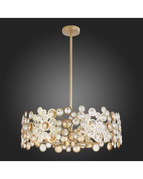 SL1172.203.05 Светильник подвесной ST-Luce Золотистый/Золотистый, Прозрачный E14 5*60W NAMIO-foto4