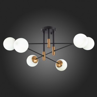 SL1203.402.06 Люстра потолочная ST-Luce Бронза,Черный/Белый E27 6*40W LIMANO-foto5