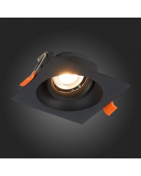 ST208.418.01 Св-к встр. Мат. черный GU10 1*50W L94xW94xH40 220V Без ламп MISURA-foto7