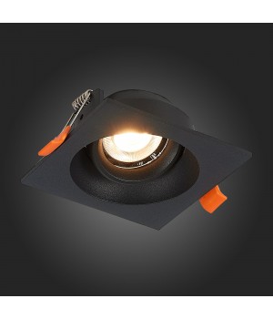 ST208.418.01 Св-к встр. Мат. черный GU10 1*50W L94xW94xH40 220V Без ламп MISURA-foto7
