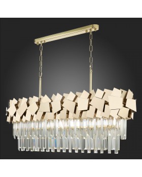 SL1232.203.07 Люстра подвесная ST-Luce Золотистый/Прозрачный, Золотистый E14 7*60W CASERTA-foto7
