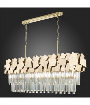 SL1232.203.07 Люстра подвесная ST-Luce Золотистый/Прозрачный, Золотистый E14 7*60W CASERTA-foto7