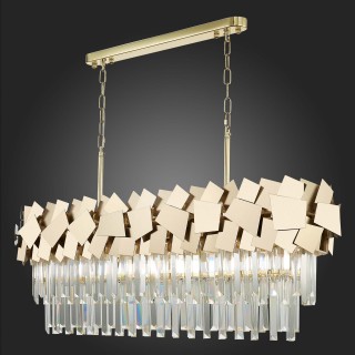 SL1232.203.07 Люстра подвесная ST-Luce Золотистый/Прозрачный, Золотистый E14 7*60W CASERTA-foto7