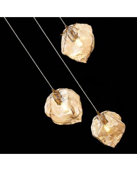 SL1175.303.03 Светильник подвесной ST-Luce латунь/янтарный E14 3*40W Portici-foto6