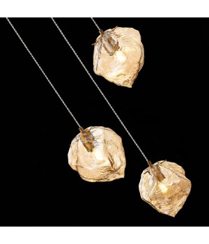 SL1175.303.03 Светильник подвесной ST-Luce латунь/янтарный E14 3*40W Portici-foto6