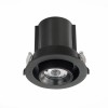 ST702.338.12 Св-к встр. Черный LED 1*12W 3000K 900Lm Ra80 24° IP20 D90xH92 180-240V ST702