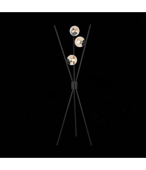 SL549.505.03 Торшер ST-Luce Черный/Коньячный E27 3*40W STAMPO-foto4