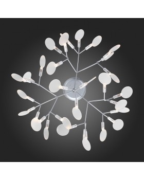 SL379.103.30 Люстра подвесная ST-Luce Серебристый/Белый LED 30*0,5W 3500K RAFINA-foto3