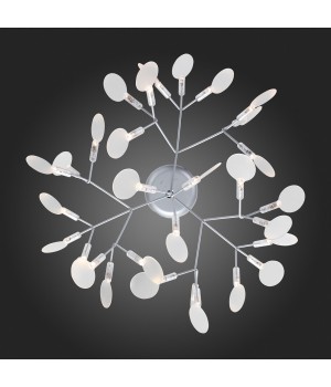 SL379.103.30 Люстра подвесная ST-Luce Серебристый/Белый LED 30*0,5W 3500K RAFINA-foto3