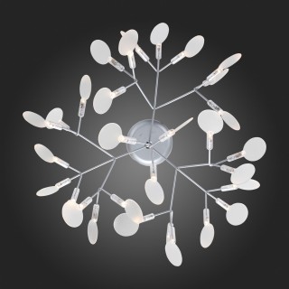 SL379.103.30 Люстра подвесная ST-Luce Серебристый/Белый LED 30*0,5W 3500K RAFINA-foto3