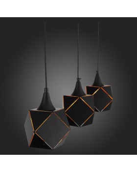 SL258.403.03 Люстра подвесная ST-Luce Черный/Черный, Золото E14 3*40W ENIGMA-foto9