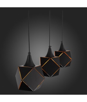 SL258.403.03 Люстра подвесная ST-Luce Черный/Черный, Золото E14 3*40W ENIGMA-foto9