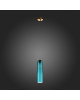 SL1145.383.01 Светильник подвесной ST-Luce Латунь/Голубой E27 1*60W CALLANA-foto7