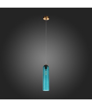SL1145.383.01 Светильник подвесной ST-Luce Латунь/Голубой E27 1*60W CALLANA-foto7