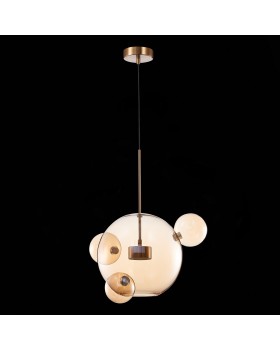 SL1133.303.01 Светильник подвесной ST-Luce Латунь/Коньячный LED 1*10W 3000K BOPONE-foto4