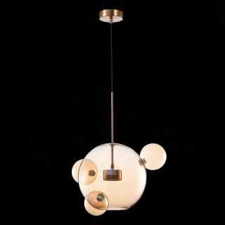 SL1133.303.01 Светильник подвесной ST-Luce Латунь/Коньячный LED 1*10W 3000K BOPONE-foto4