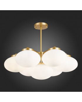 SL1503.203.07 Люстра подвесная ST-Luce Золотистый/Белый E27 7*40W Modica-foto6