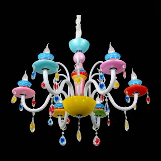 SL673.783.06 Люстра подвесная ST-Luce Разноцветный/Разноцветный E14 6*40W ORNATO-foto6