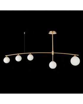 SL1208.302.05 Светильник потолочный ST-Luce Золотистый/Белый G9 5*5W SEMBRARE-foto4