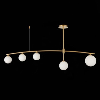 SL1208.302.05 Светильник потолочный ST-Luce Золотистый/Белый G9 5*5W SEMBRARE-foto4