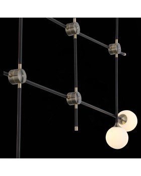 SL429.403.06 Светильник подвесной ST-Luce Черный, Золото/Белый G9 6*5W BASTONCINO-foto6