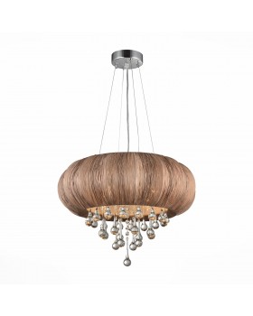 SL350.083.05 Люстра подвесная ST-Luce Хром/Кофейный E14 5*40W PREFERITA-foto2