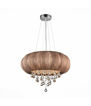 SL350.083.05 Люстра подвесная ST-Luce Хром/Кофейный E14 5*40W PREFERITA-foto2