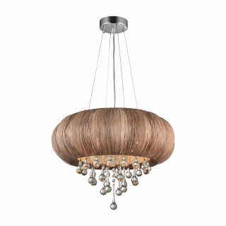 SL350.083.05 Люстра подвесная ST-Luce Хром/Кофейный E14 5*40W PREFERITA-foto2