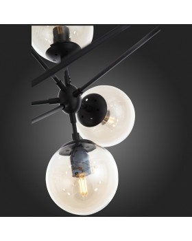 SL549.403.21 Люстра потолочная ST-Luce Черный/Янтарный E27 21*40W STAMPO-foto8