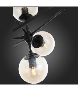 SL549.403.21 Люстра потолочная ST-Luce Черный/Янтарный E27 21*40W STAMPO-foto8