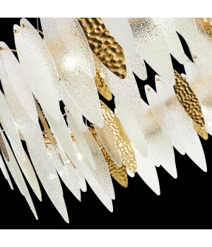 SL1224.203.10 Люстра подвесная ST-Luce Золотистый/Прозрачный, Белый E14 10*60W LASTRA-foto6