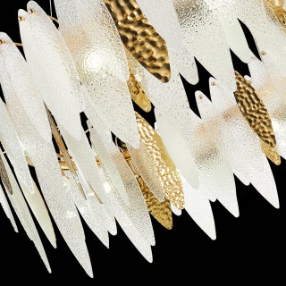 SL1224.203.10 Люстра подвесная ST-Luce Золотистый/Прозрачный, Белый E14 10*60W LASTRA-foto6