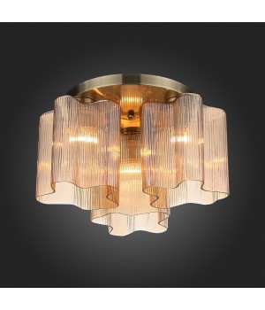 SL117.302.03 Люстра потолочная ST-Luce Бронзовый/Янтарный E27 3*60W ONDE-foto5