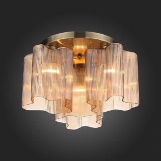 SL117.302.03 Люстра потолочная ST-Luce Бронзовый/Янтарный E27 3*60W ONDE-foto5