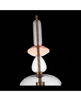 SL1147.403.01 Светильник подвесной ST-Luce Золотистый/Дымчатый E27 1*60W ILLUVIO-foto6