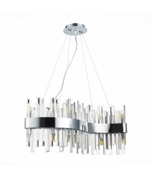 SL1160.113.12 Светильник подвесной ST-Luce Хром/Хром, Прозрачный G9 12*5W BAFO-foto2