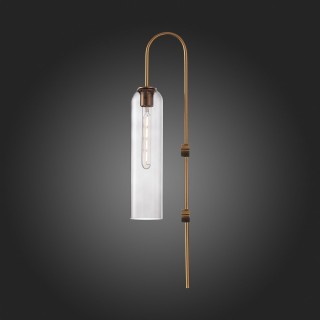 SL1145.341.01 Светильник настенный ST-Luce Латунь/Дымчатый E27 1*60W CALLANA-foto8