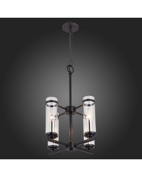 SL334.403.04 Люстра подвесная ST-Luce Черный, Никель/Прозрачный E14 4*60W BICHERO-foto3