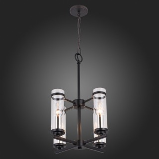 SL334.403.04 Люстра подвесная ST-Luce Черный, Никель/Прозрачный E14 4*60W BICHERO-foto3