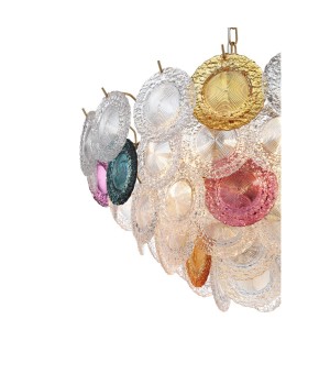 SL420.203.18 Люстра подвесная ST-Luce Золотистый/Разноцветный E14 18*40W CONELI-foto2