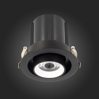 ST702.448.12 Св-к встр. Черный LED 1*12W 4000K 900Lm Ra80 24° IP20 D90xH92 180-240V ST702-foto9