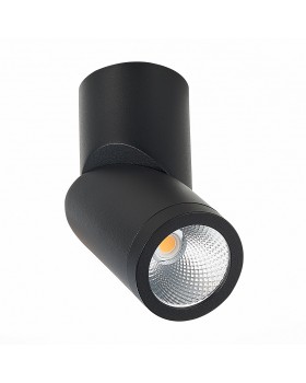 ST650.432.10 Светильник потолочный Черный LED 1*10W 3000K 800Lm Ra>90 38° IP44 D60xH175 165-265V ST650-foto2