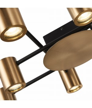 SL1207.402.10 Светильник потолочный ST-Luce Черный/Латунь GU10 10*7W VEROLI-foto3