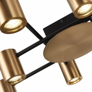 SL1207.402.10 Светильник потолочный ST-Luce Черный/Латунь GU10 10*7W VEROLI-foto3