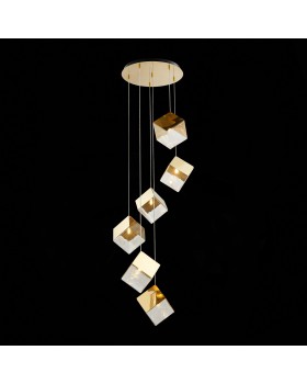 SL1182.203.06 Светильник подвесной ST-Luce Золотистый/Прозрачный, Золотистый G9 6*5W RIELLO-foto4