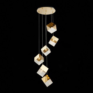 SL1182.203.06 Светильник подвесной ST-Luce Золотистый/Прозрачный, Золотистый G9 6*5W RIELLO-foto4