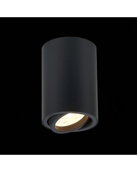 ST108.407.01 Светильник потолочный Мат. черный GU10 1*50W D70xH100 220V Без ламп TORUS-foto3